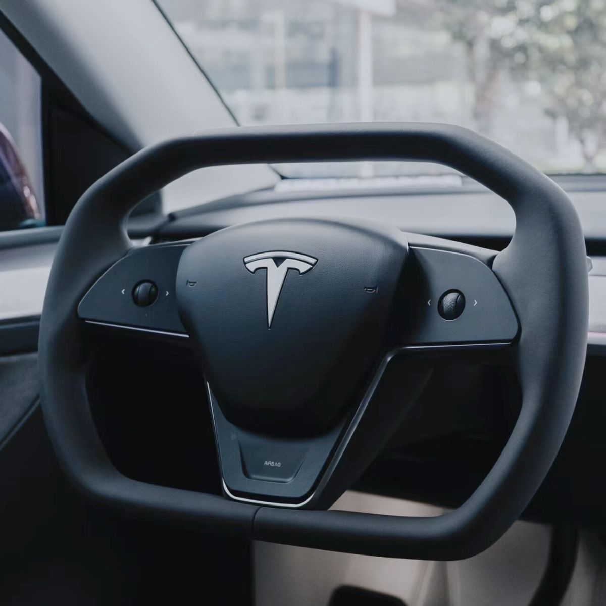 Cyber Steering Wheel for Tesla Model 3 / Y【Cybertruck Style】