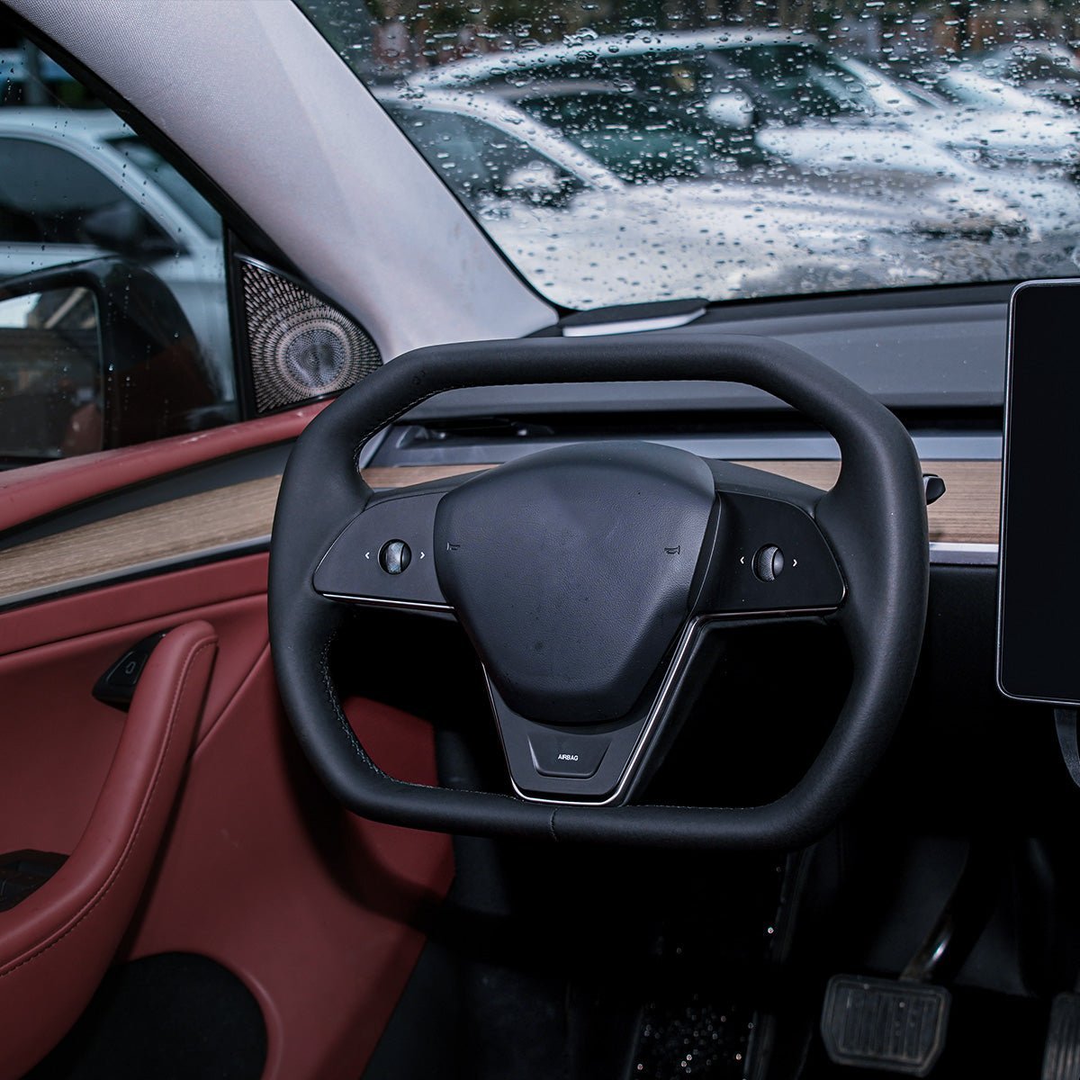 Cyber Steering Wheel for Tesla Model 3 / Y【Cybertruck Style】