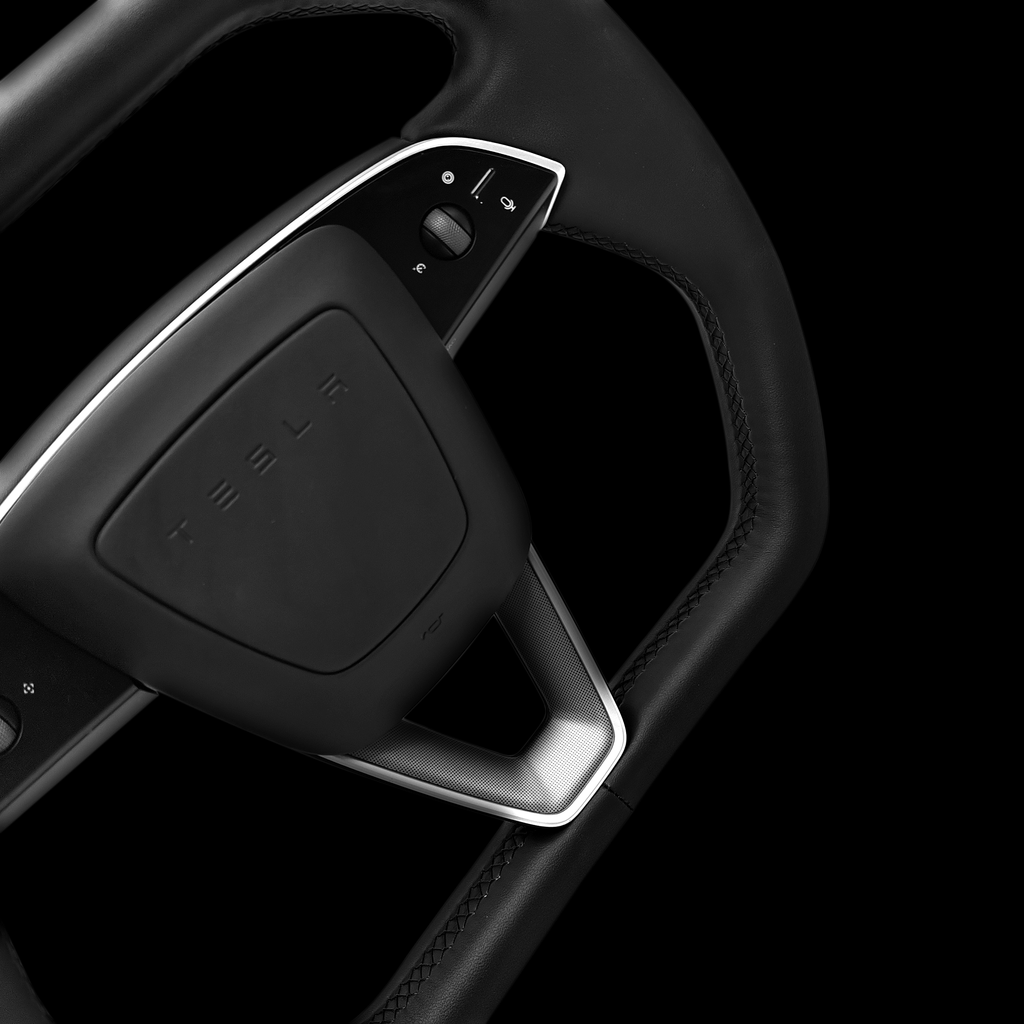 Cybertruck Style Steering Wheel for Model Y Juniper & Model 3 Highland