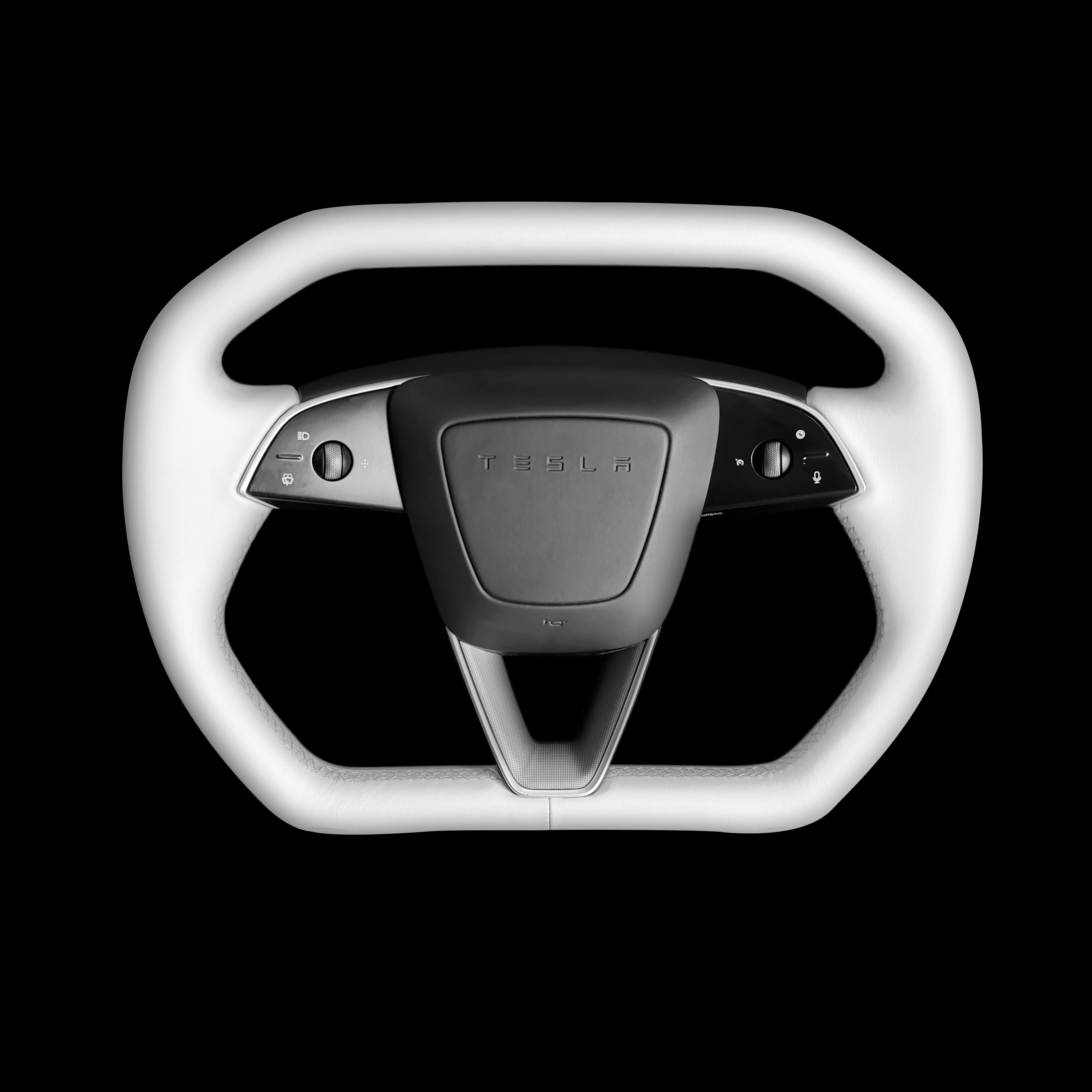 Cybertruck Style Steering Wheel for Model Y Juniper & Model 3 Highland