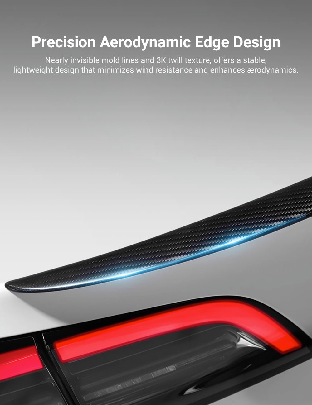 Spoiler Performance Style for Model Y / Model 3 Highland - Dry Carbon Fiber Exterior Mods