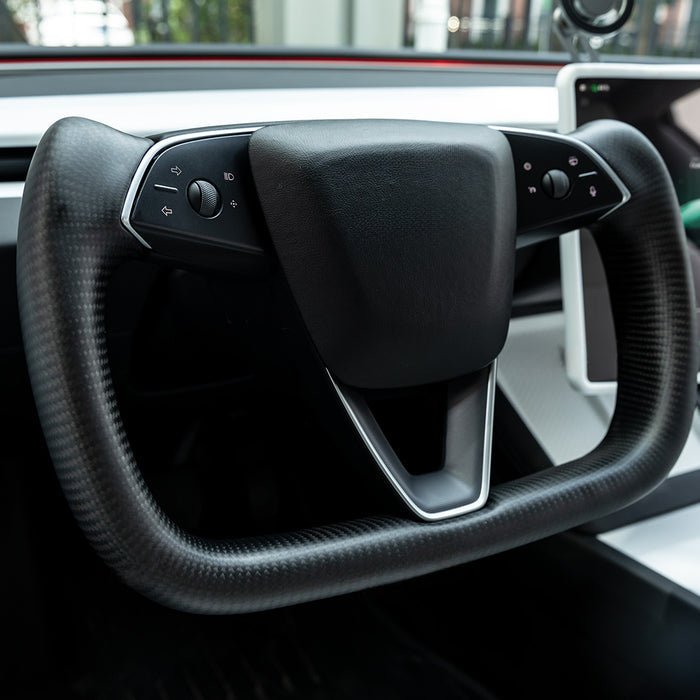 Full Carbon Fiber Yoke Steering Wheel for Model 3 Highland & Model Y Juniper