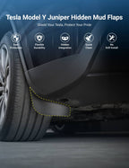 Hidden Mud Flaps for Model Y Juniper | Invisible Protection