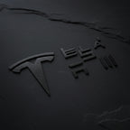 Logo Cover Front Badge Rear Letters Emblem for Tesla Model 3 / Y - Real Carbon Fiber Exterior