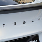 Logo Cover Front Badge Rear Letters Emblem for Tesla Model 3 / Y - Real Carbon Fiber Exterior