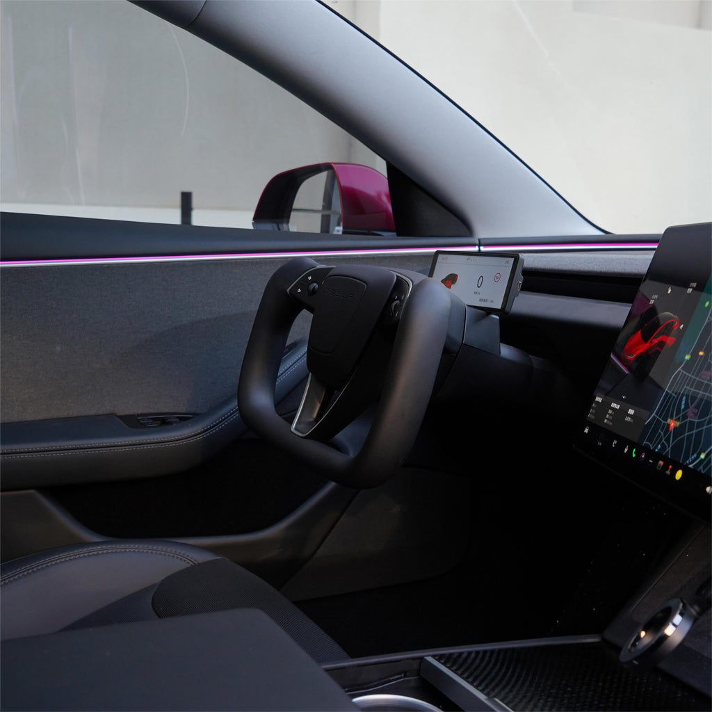 Model 3 Highland / Model Y Juniper Yoke Plaid Steering Wheel