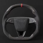 Alcantara Carbon Fiber Steering Wheel for Model 3 Highland / Model Y Juniper