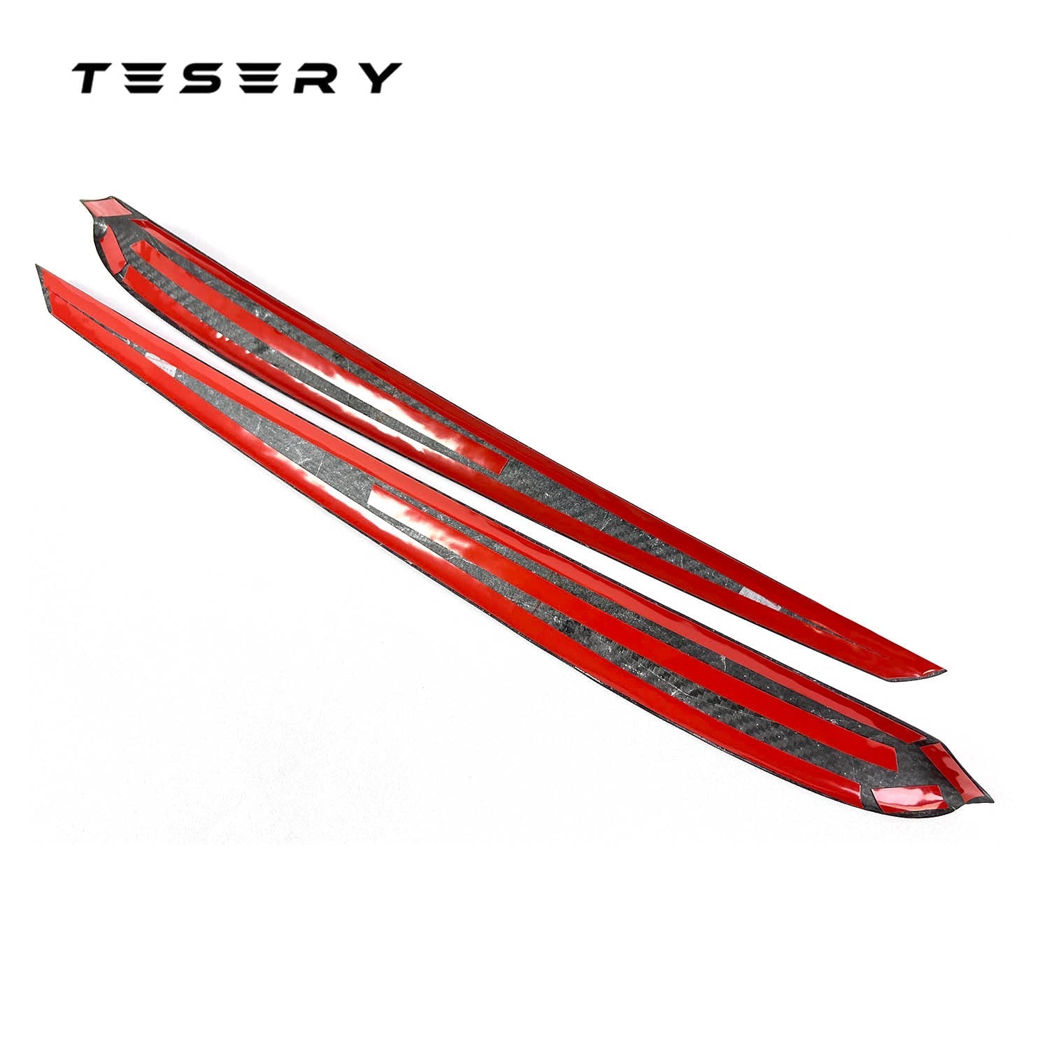 Model 3 / Y Door Panel Trim - Carbon Fiber Interior Mods【2pcs】
