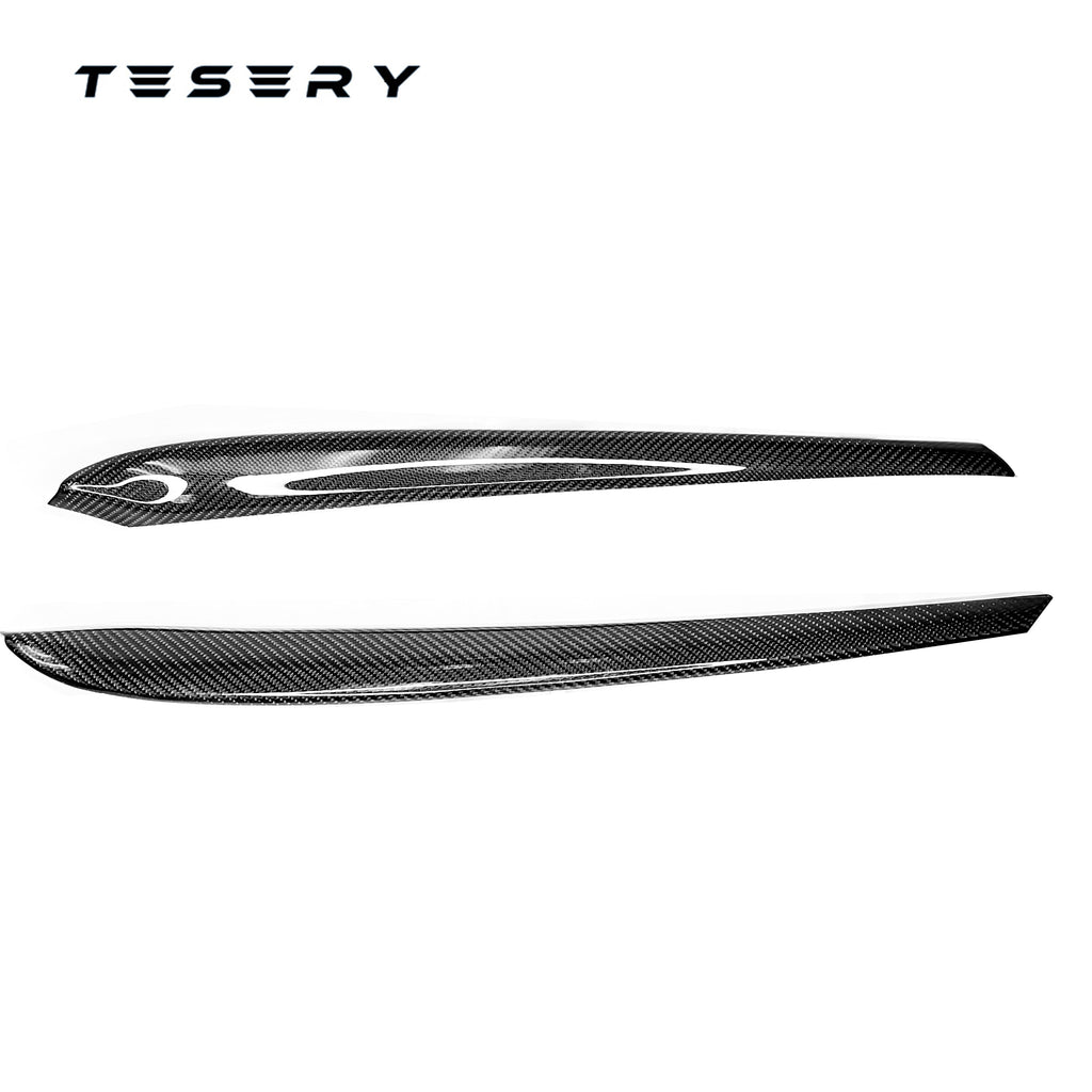 Model 3 / Y Door Panel Trim - Carbon Fiber Interior Mods【2pcs】