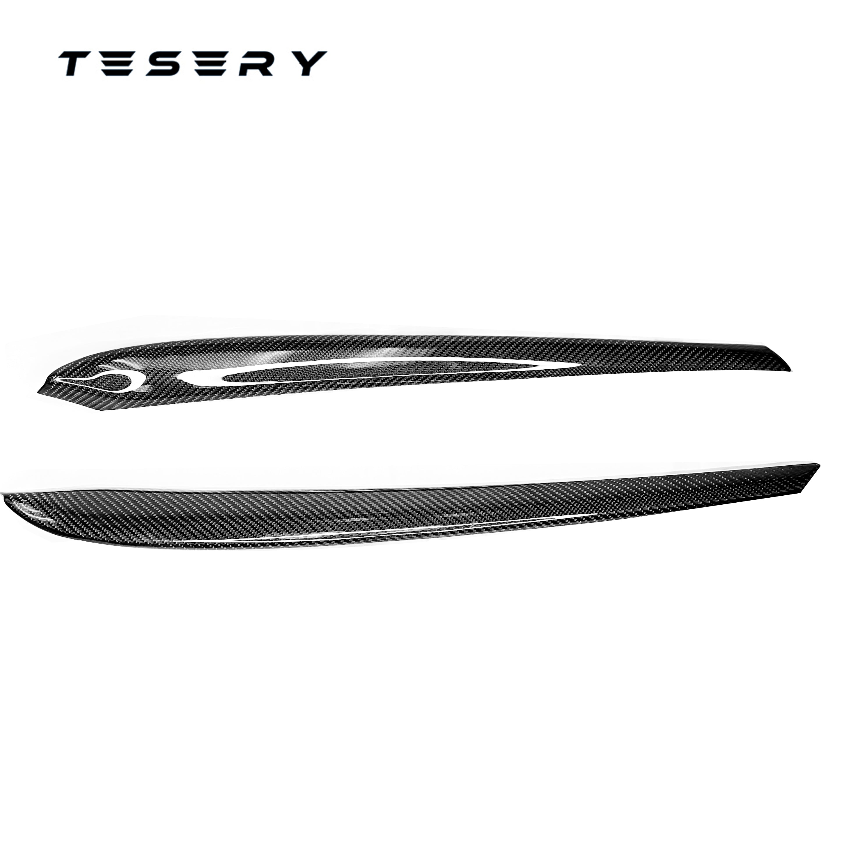 Model 3 / Y Door Panel Trim - Carbon Fiber Interior Mods【2pcs】