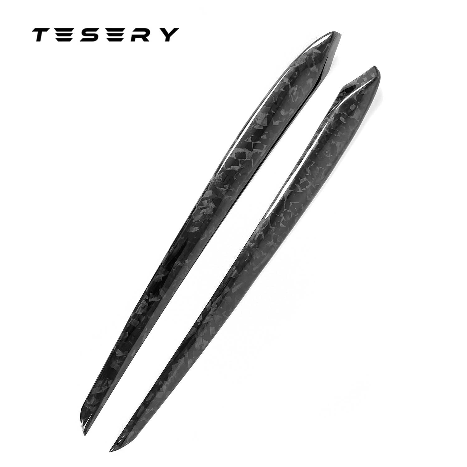 Model 3 / Y Door Panel Trim - Carbon Fiber Interior Mods【2pcs】