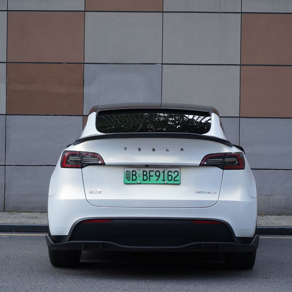 Model Y / 3 Spoiler V-Style - Carbon Fiber Exterior Mods