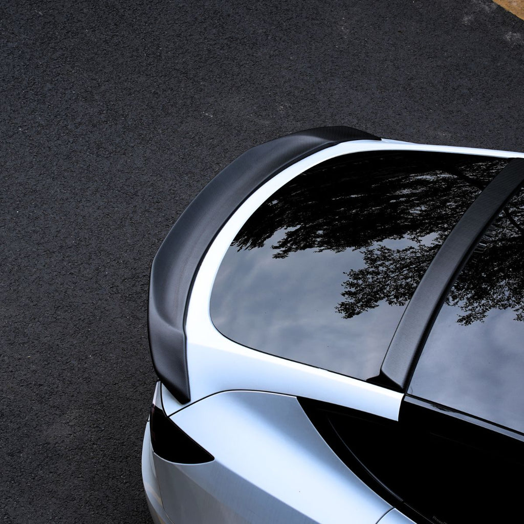 Model Y / 3 Spoiler V-Style - Carbon Fiber Exterior Mods