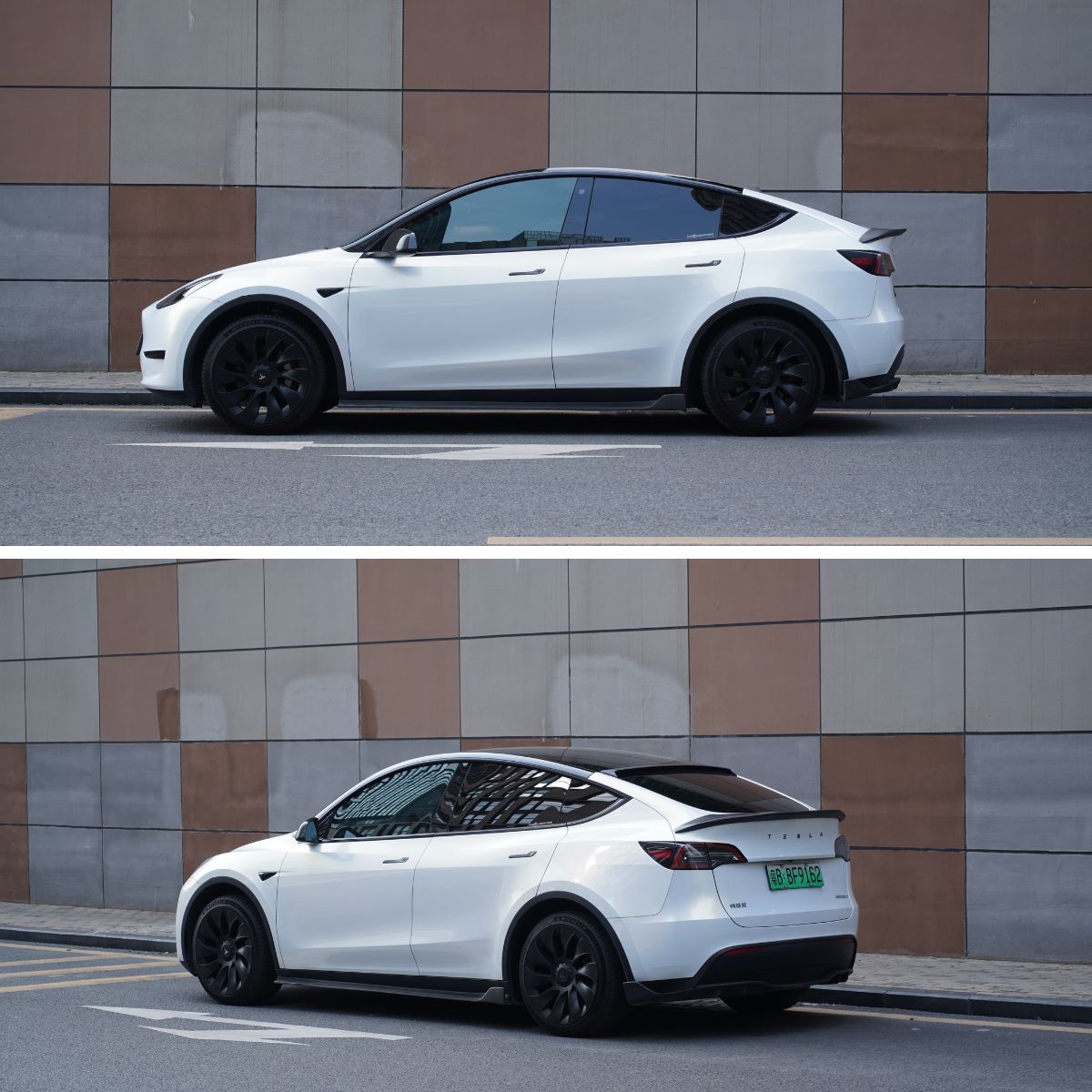 Model Y / 3 Spoiler V-Style - Carbon Fiber Exterior Mods