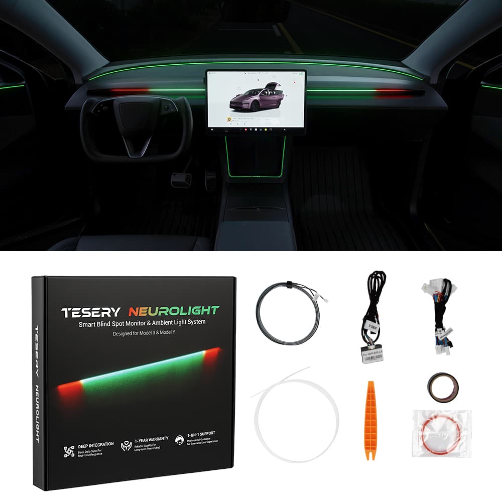 NeuroLight丨Model 3/Y Dashboard RGB Lights with Integrated BSD System