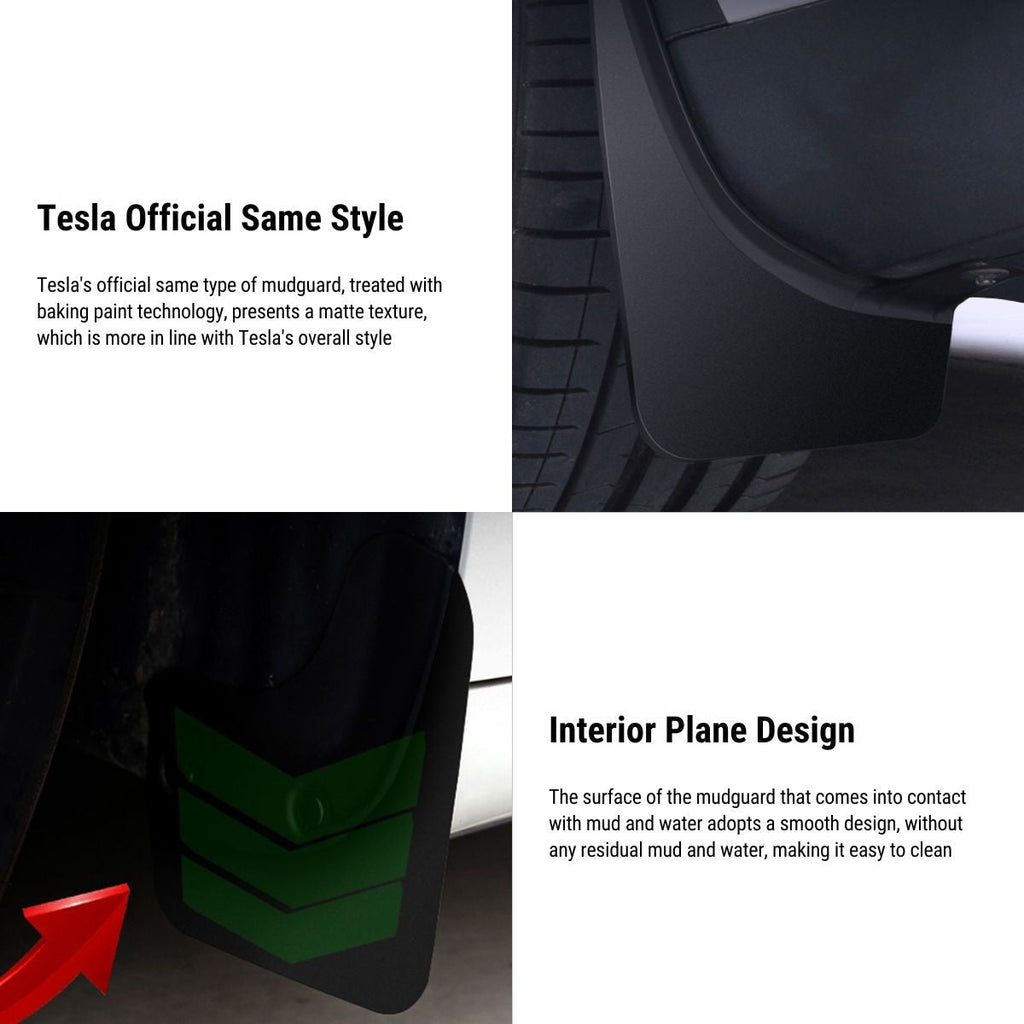 Upgraded OEM Mud Flaps Splash Guards for Model 3 / Model Y