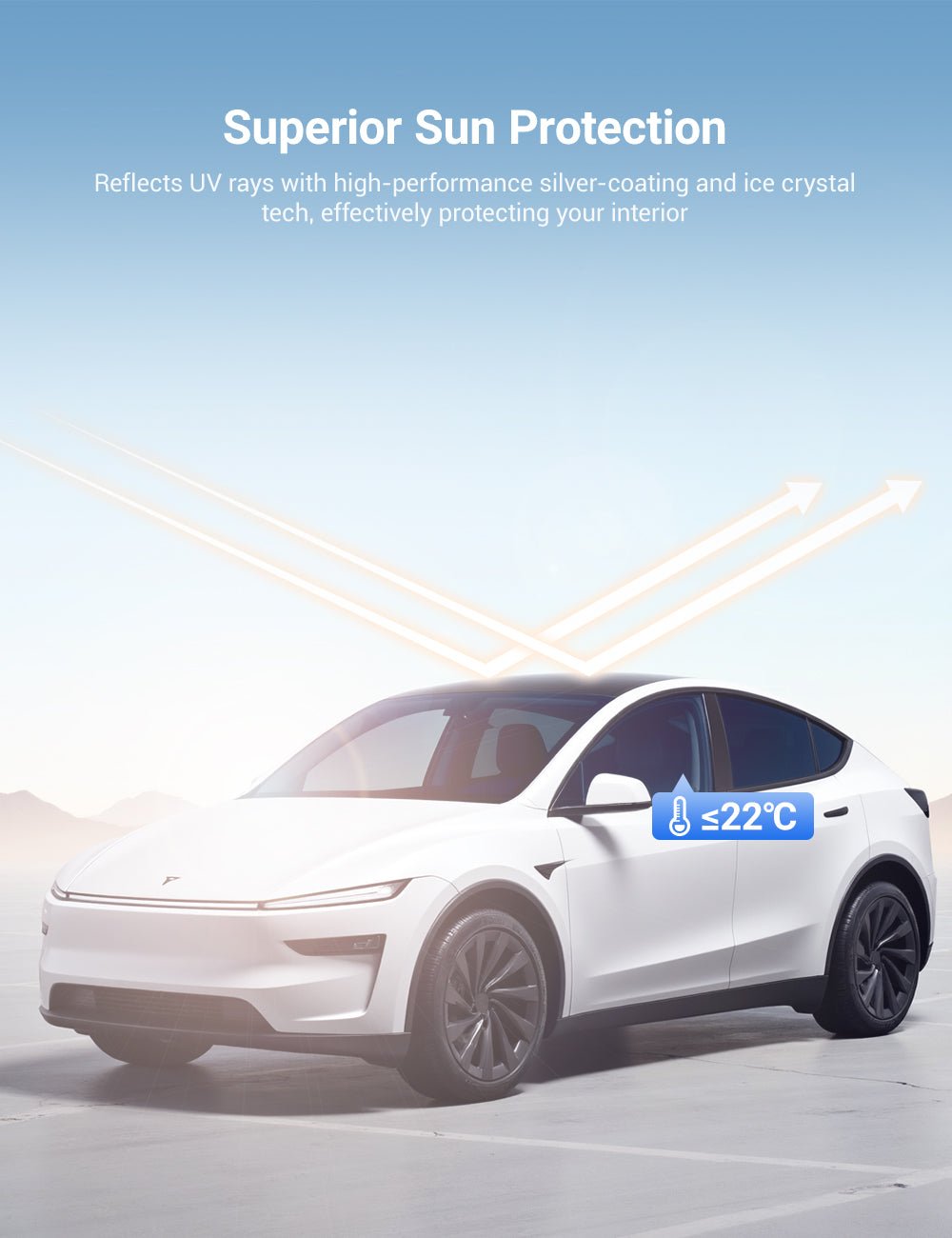 Retractable Sun Shade for Model Y Juniper