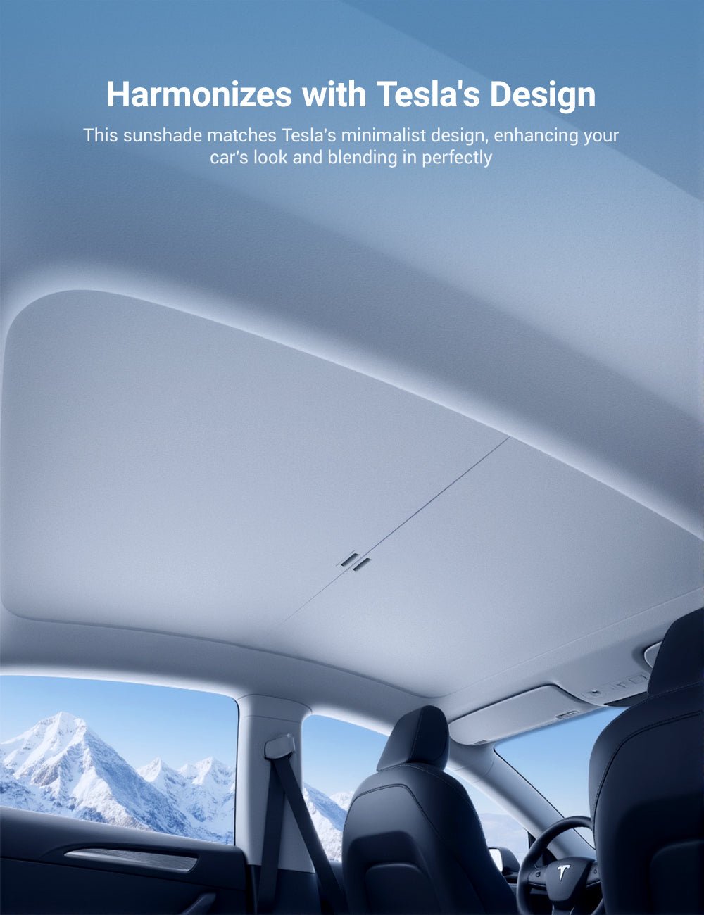 Retractable Sun Shade for Model Y Juniper