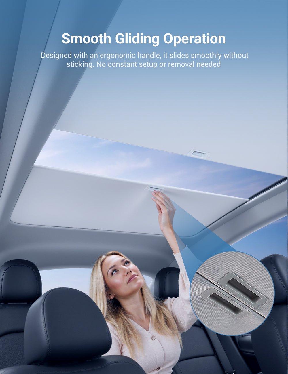 Retractable Sun Shade for Model Y Juniper