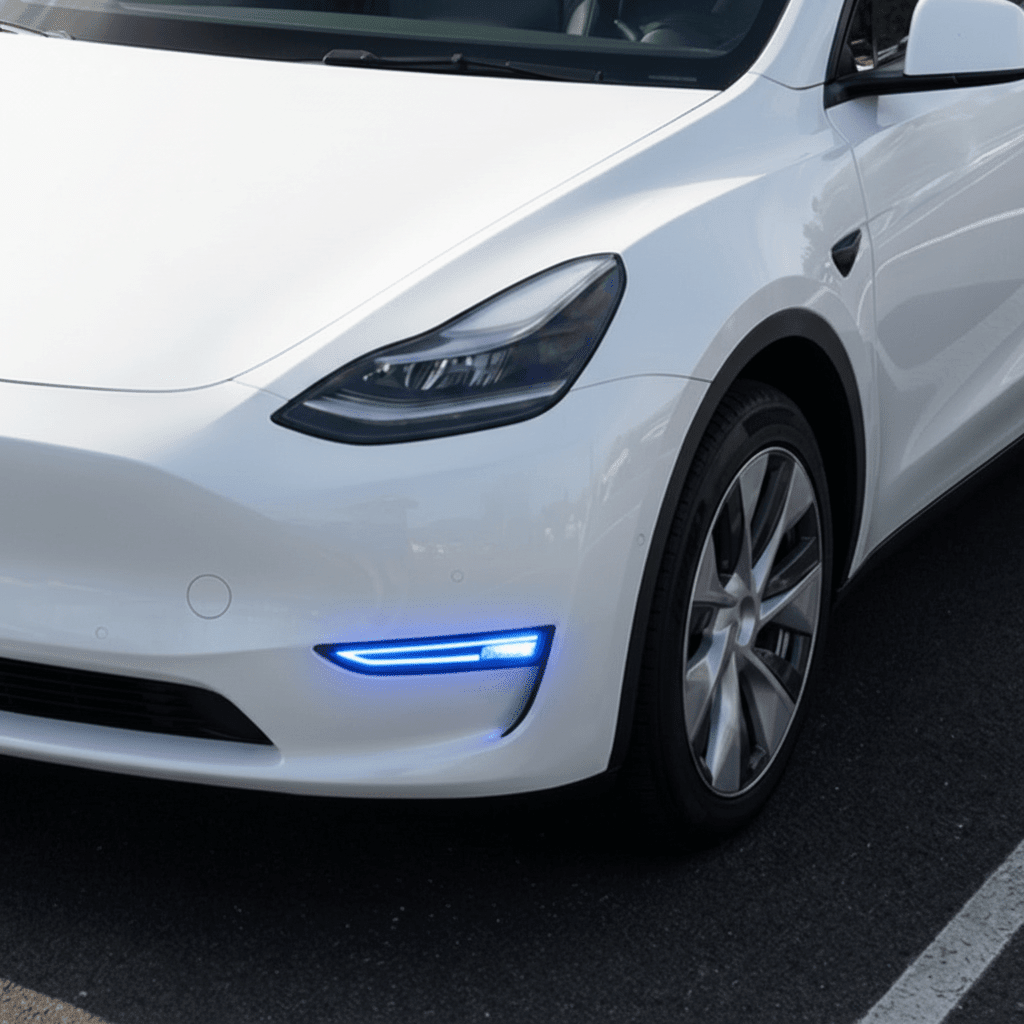 RGB Front Bumper Fog Light Upgrade for Model 3/Y