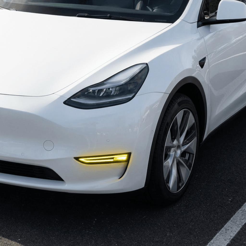 RGB Front Bumper Fog Light Upgrade for Model 3/Y