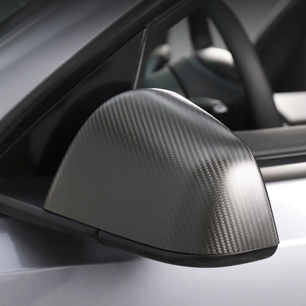 Side Mirror Cover for Model Y / 3 Highland ( OEM Style ) - Dry Carbon Fiber Exterior Mods