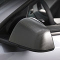 Side Mirror Cover for Model Y / 3 Highland ( OEM Style ) - Dry Carbon Fiber Exterior Mods