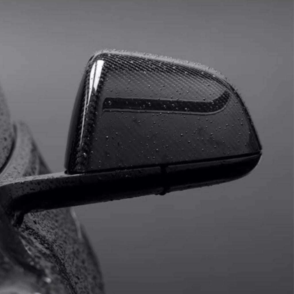 Side Mirror Cover for Model Y / 3 Highland ( OEM Style ) - Dry Carbon Fiber Exterior Mods