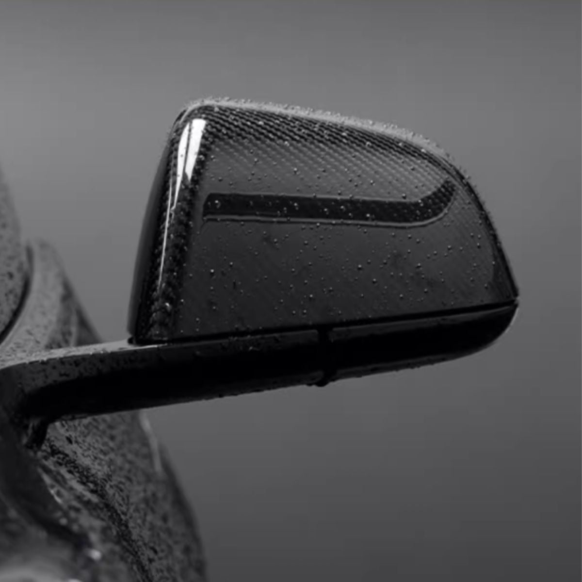 Side Mirror Cover for Model Y / 3 Highland ( OEM Style ) - Dry Carbon Fiber Exterior Mods
