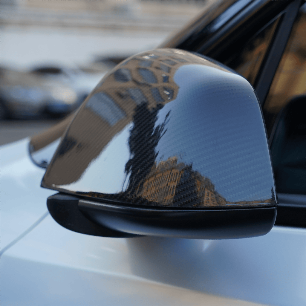Side Mirror Cover for Model Y / 3 Highland ( OEM Style ) - Dry Carbon Fiber Exterior Mods