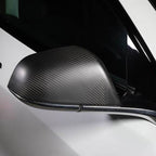 Side Mirror Cover for Model Y / 3 Highland ( OEM Style ) - Dry Carbon Fiber Exterior Mods