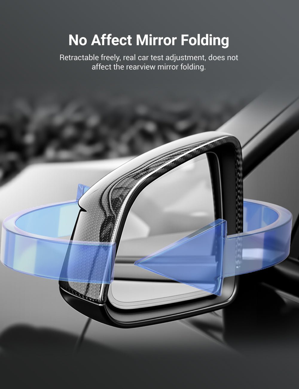 Side Mirror Cover for Model Y Juniper (OEM Style) - Dry Carbon Fiber Exterior Mods