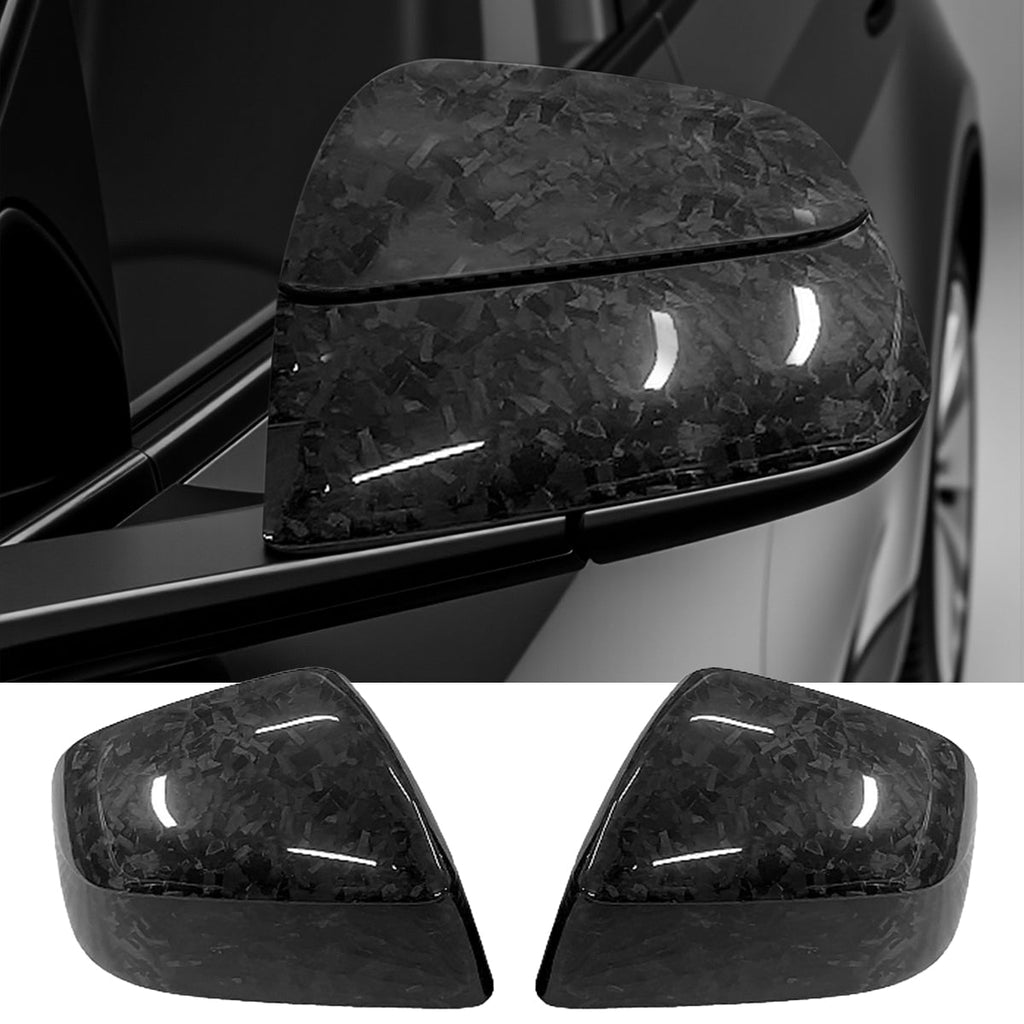 Side Mirror Cover for Model Y Juniper (OEM Style) - Dry Carbon Fiber Exterior Mods
