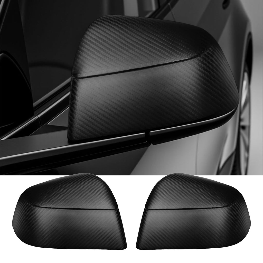 Side Mirror Cover for Model Y Juniper (OEM Style) - Dry Carbon Fiber Exterior Mods