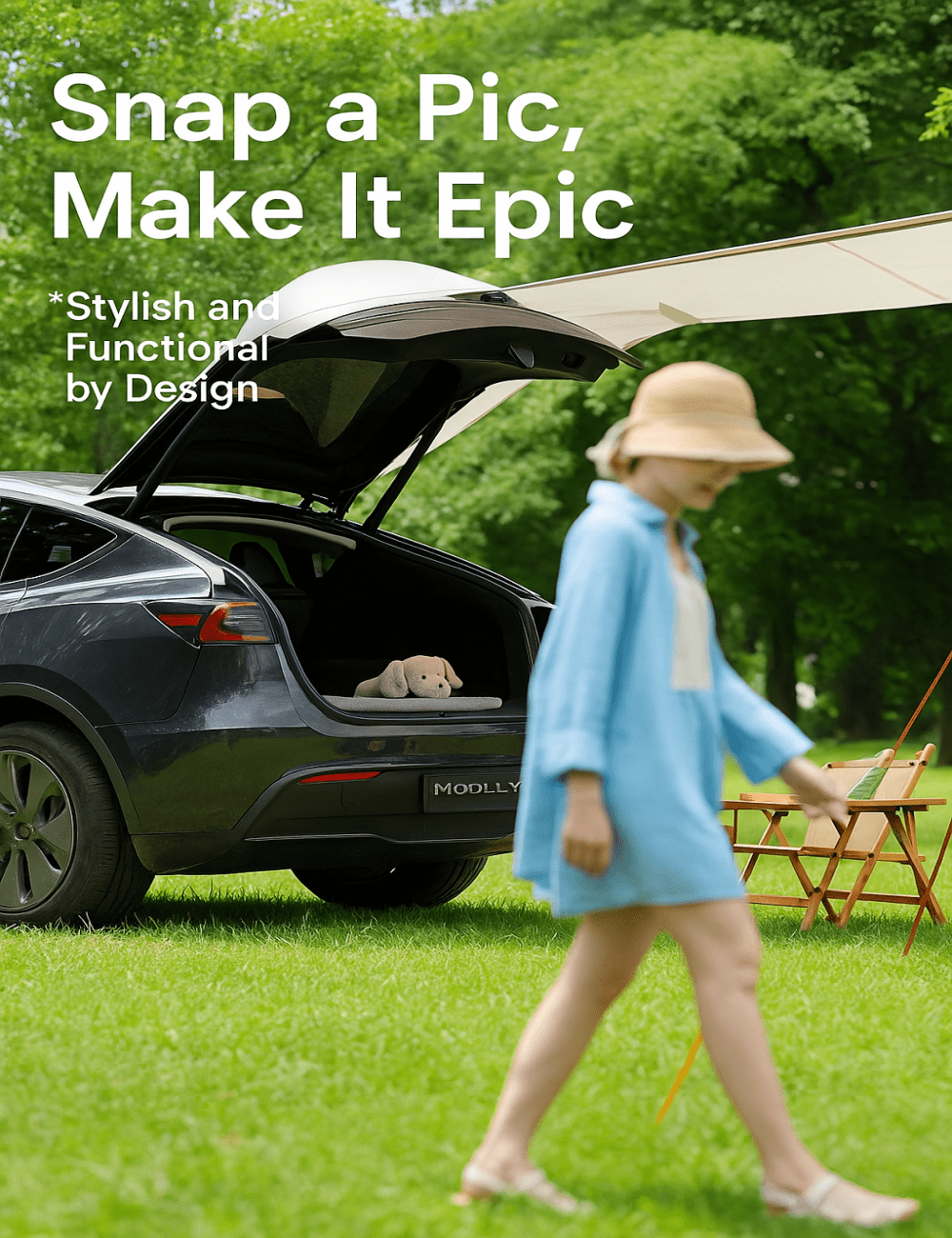 Tailgate Camping Tent for Tesla Model Y Juniper