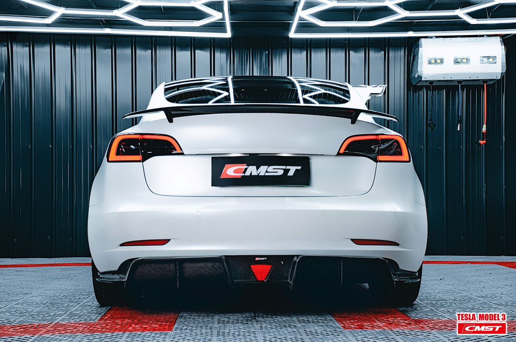Tesla Model 3 Carbon Fiber Rear Spoiler Ver.3