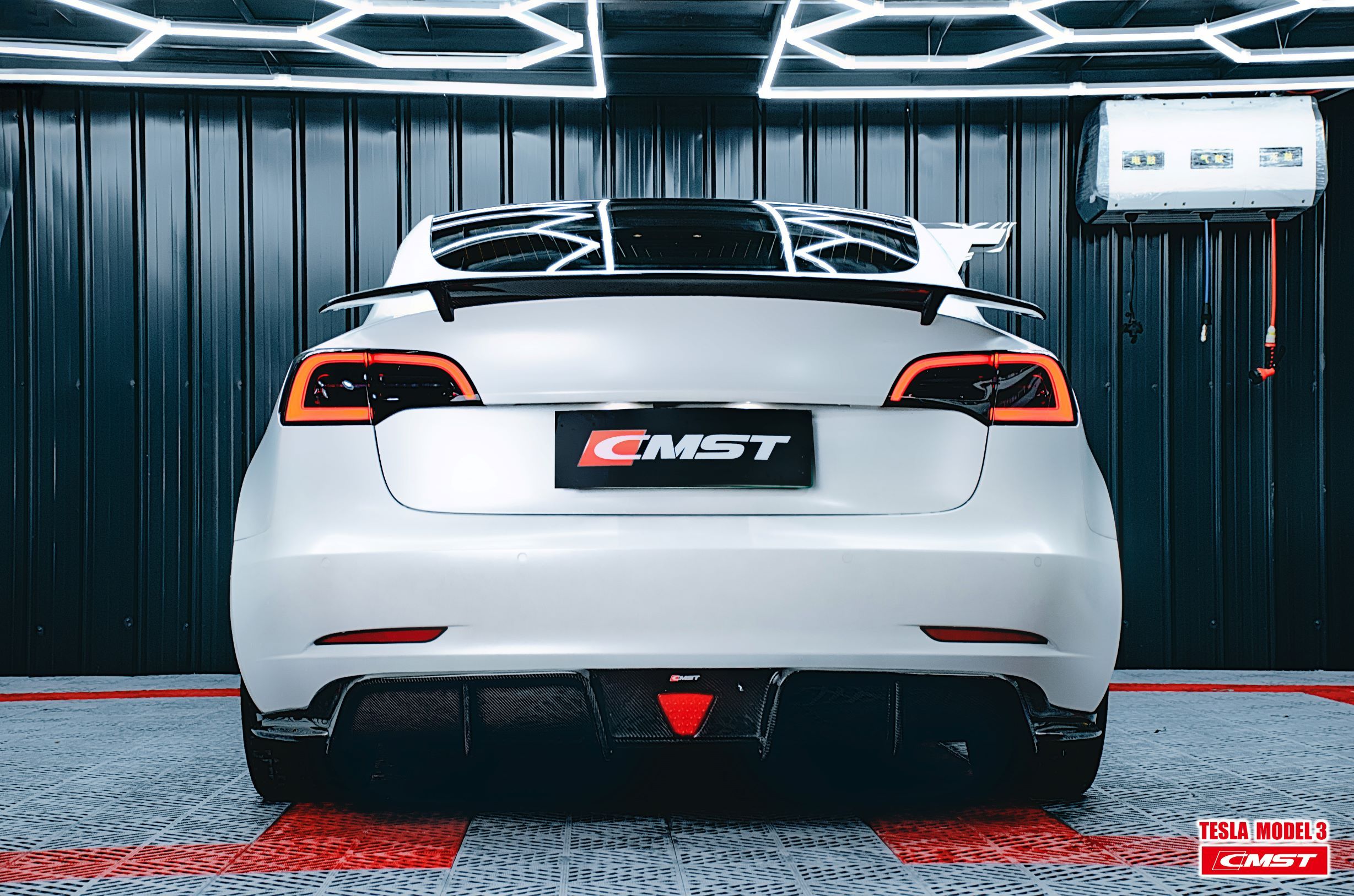 Tesla Model 3 Carbon Fiber Rear Spoiler Ver.3