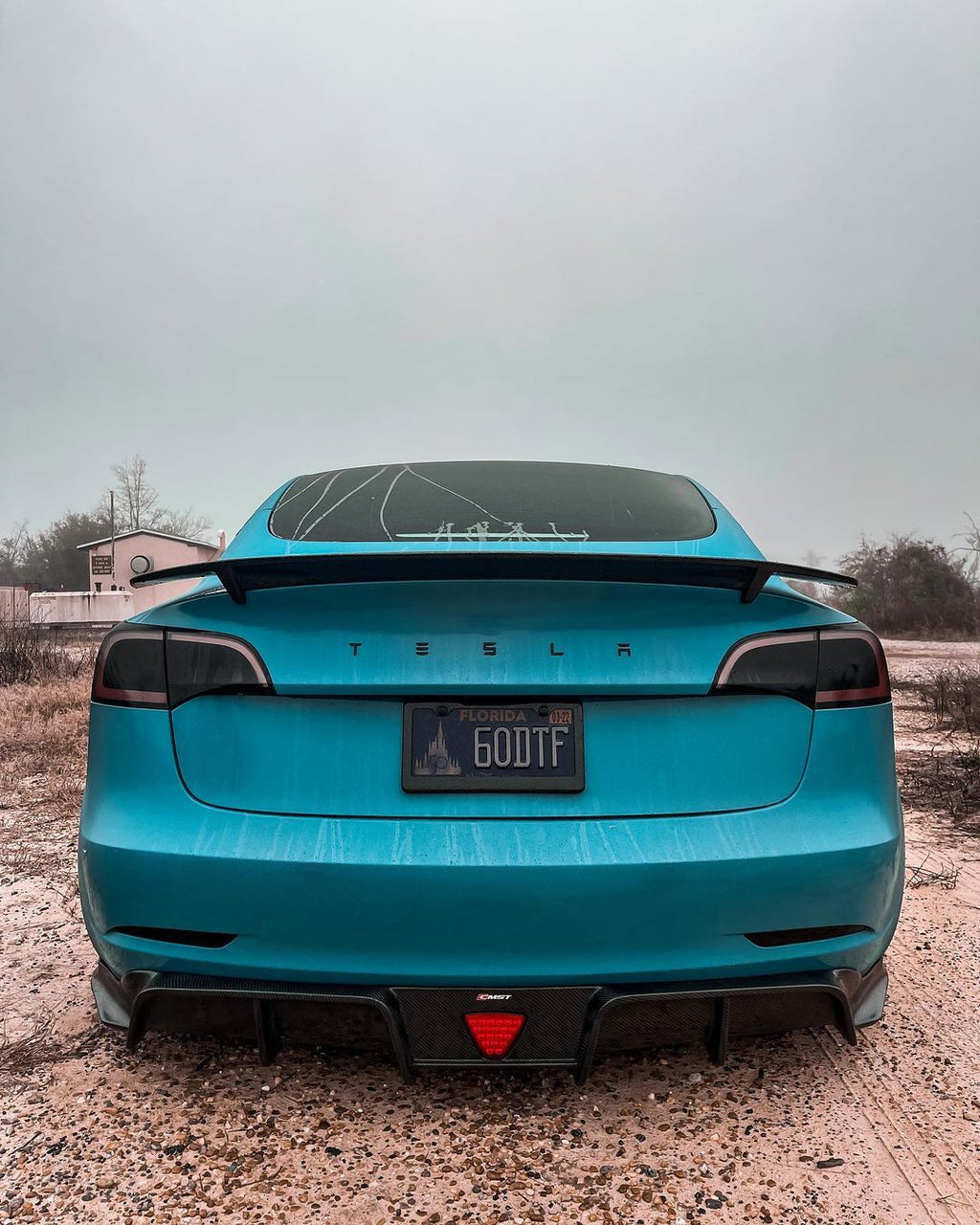 Tesla Model 3 Carbon Fiber Rear Spoiler Ver.3