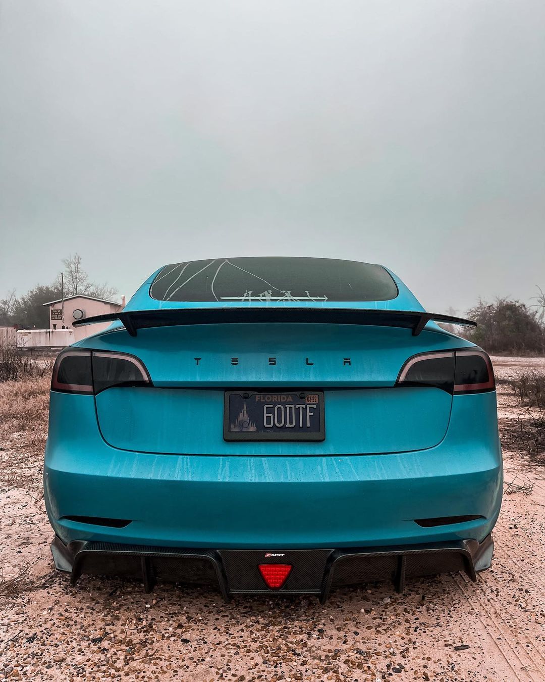 Tesla Model 3 Carbon Fiber Rear Spoiler Ver.3