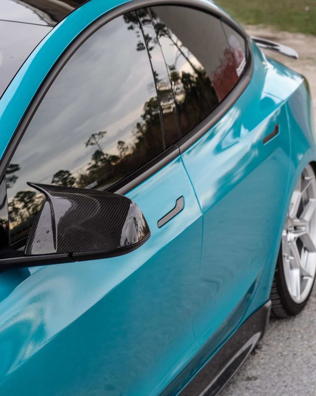 Tesla Model 3 Carbon Fiber Rear Spoiler Ver.3