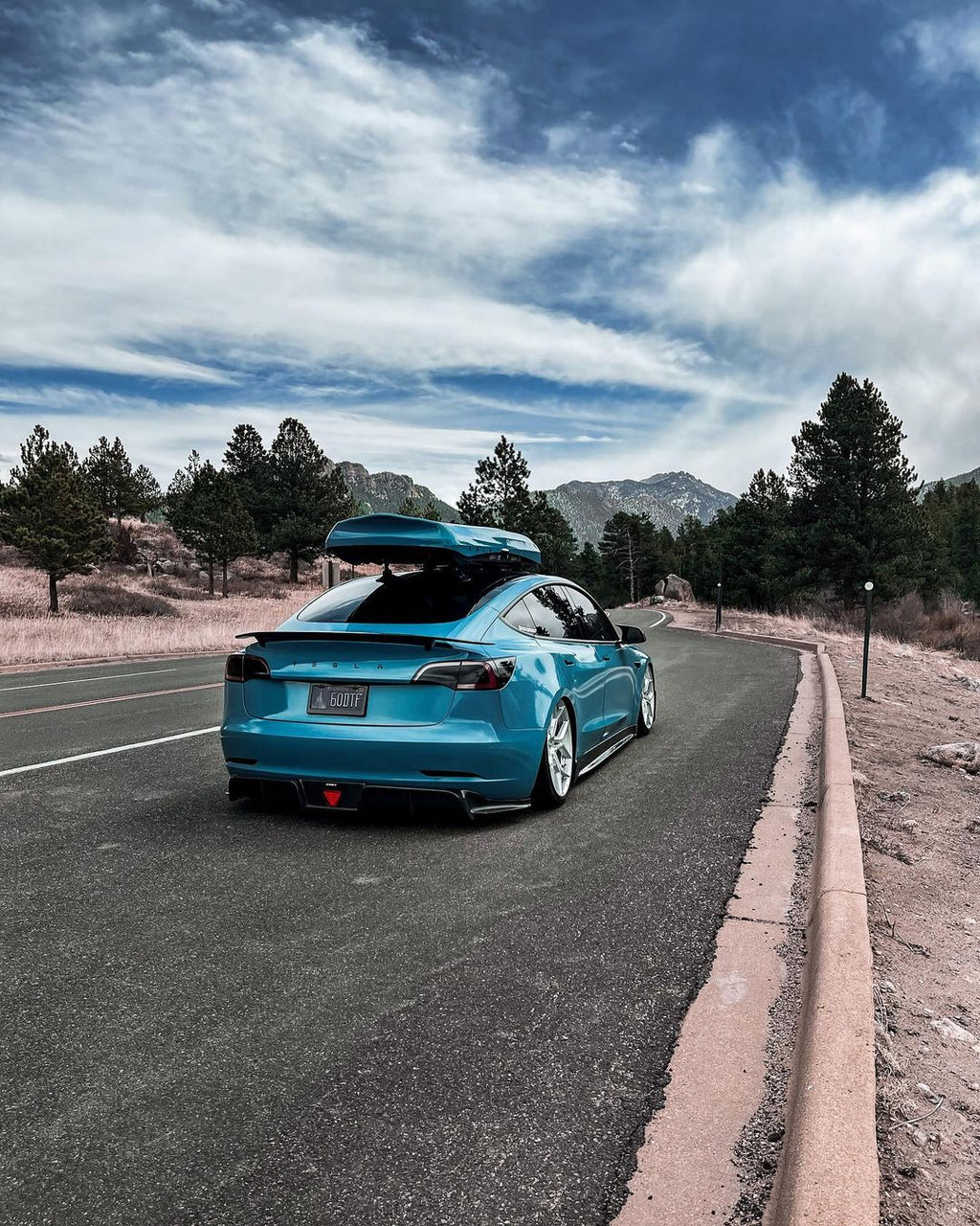 Tesla Model 3 Carbon Fiber Rear Spoiler Ver.3