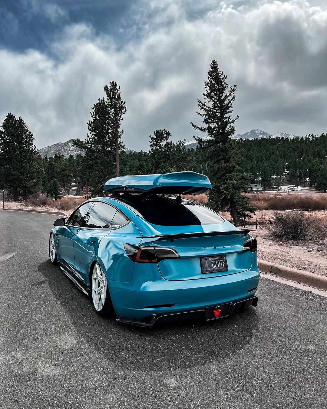 Tesla Model 3 Carbon Fiber Rear Spoiler Ver.3