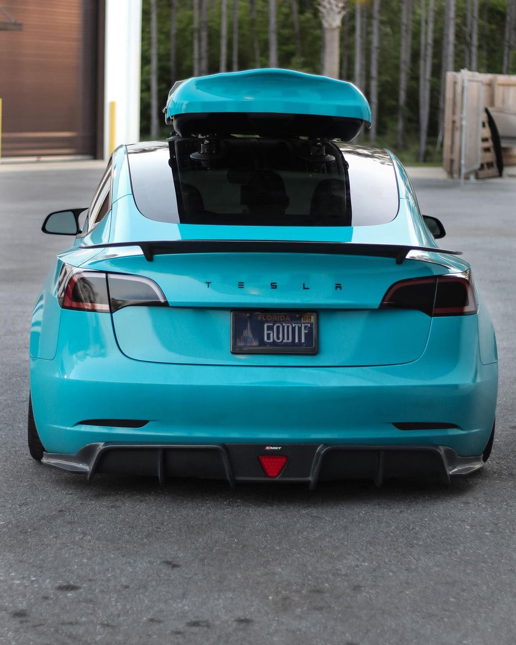 Tesla Model 3 Carbon Fiber Rear Spoiler Ver.3