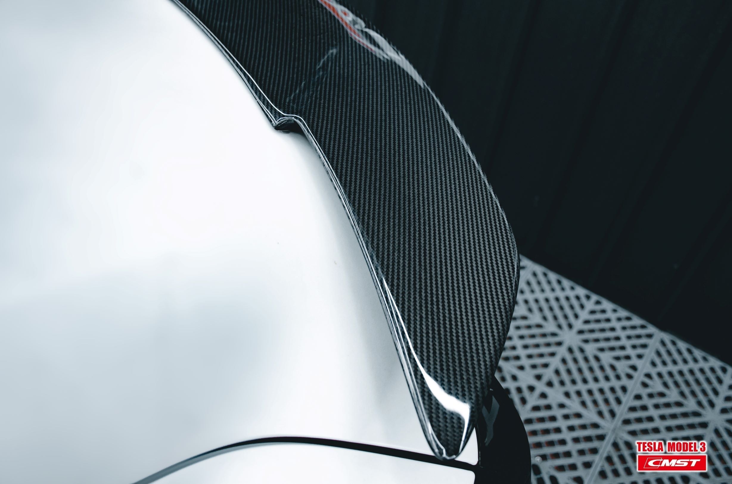 Tesla Model 3 Carbon Fiber Rear Spoiler Ver.3