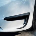 Tesla Model 3 Fog Light Trim - Carbon Fiber Exterior Mods