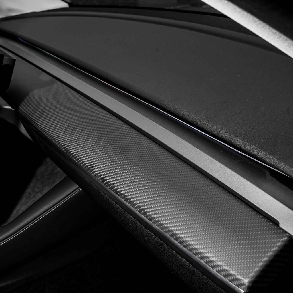 Tesla Model 3 / Y Dashboard Cover - Dry Carbon Fiber Interior Mods