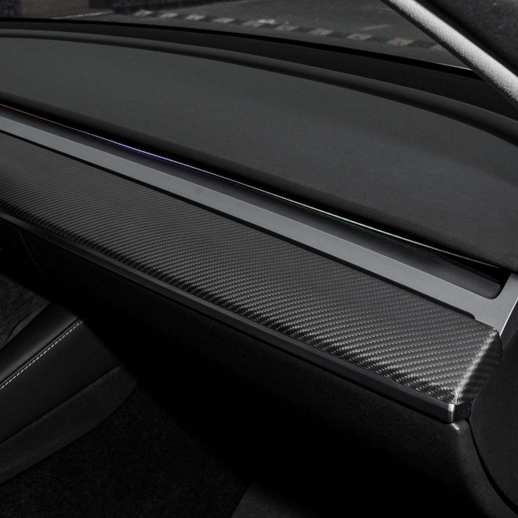Tesla Model 3 / Y Dashboard Cover - Dry Carbon Fiber Interior Mods