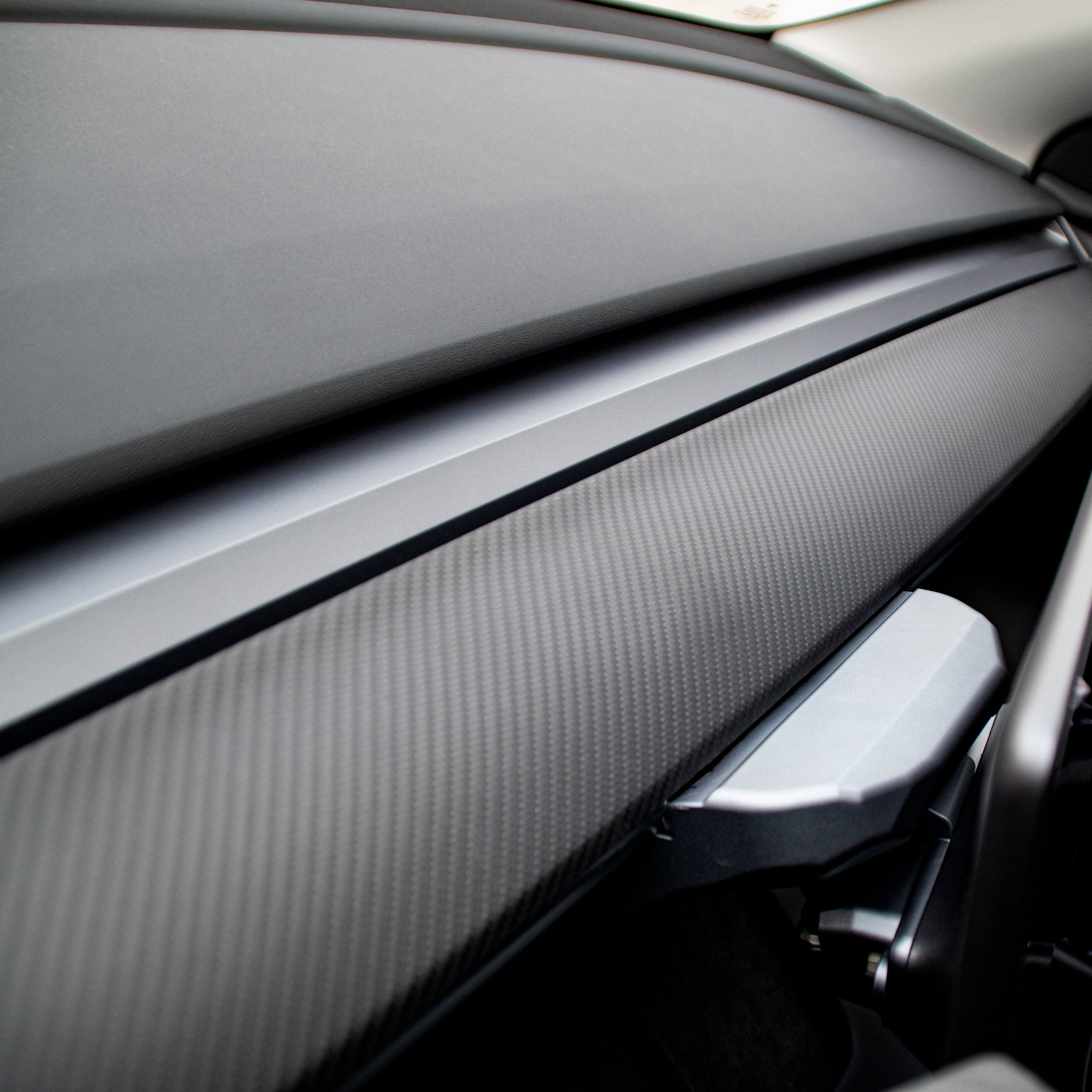 Tesla Model 3 / Y Dashboard Cover - Dry Carbon Fiber Interior Mods