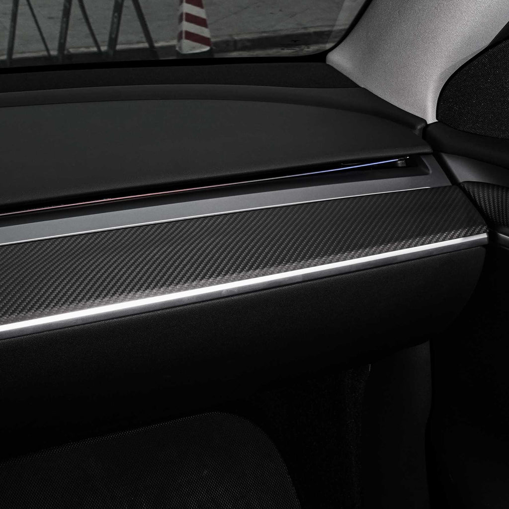 Tesla Model 3 / Y Dashboard Cover - Dry Carbon Fiber Interior Mods