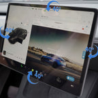 4 Way Adjustable Swivel Screen Mounting Kit For Model Y Juniper / Model 3 Highland - Upgrade Version |